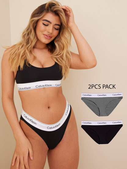 C K Classic Underwear - Women Pack Of 2 Briefs