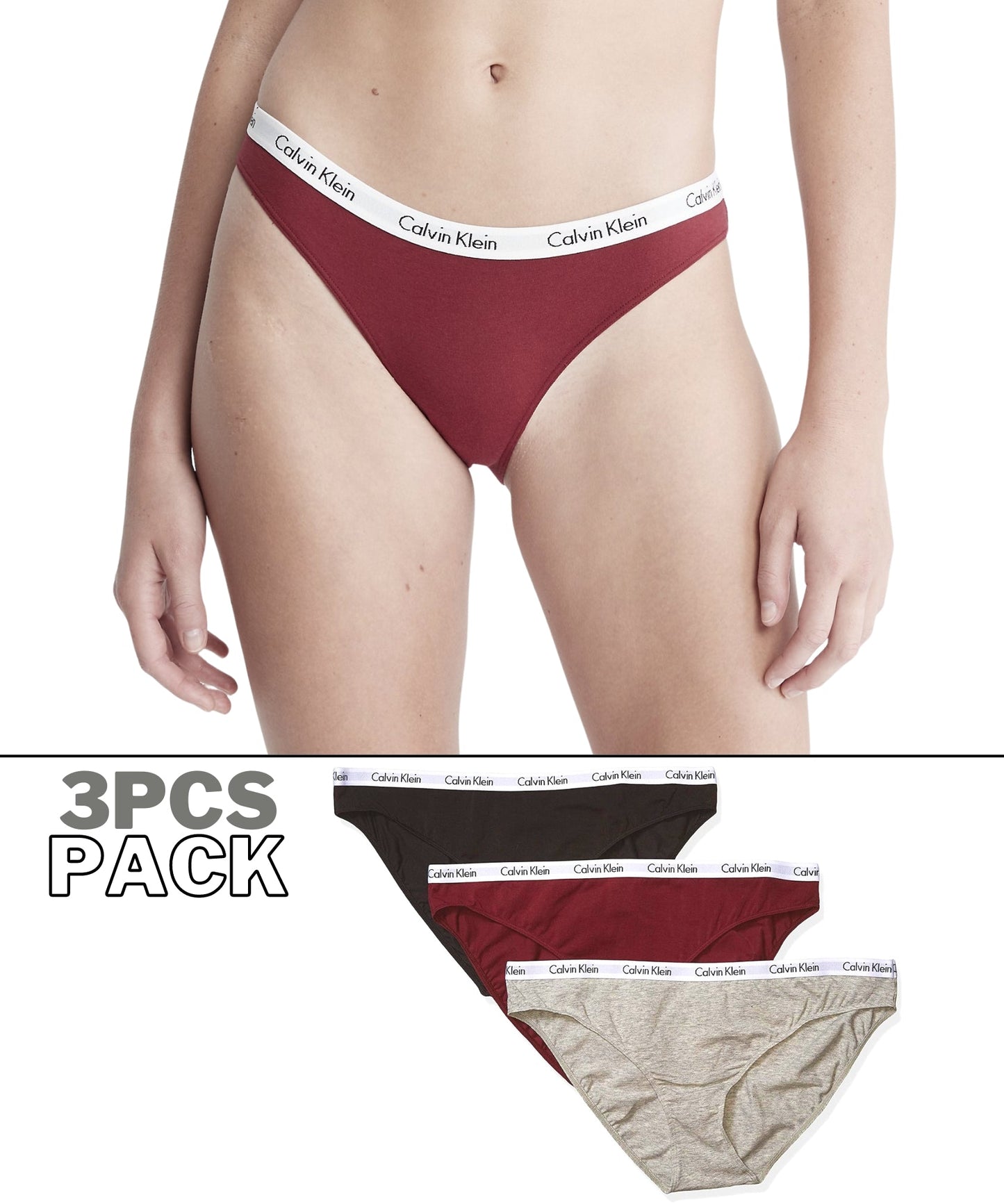 C K Underwear - Women Pack Of 3 Briefs