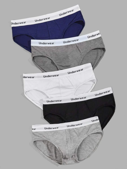 Premium Imported Underwear - Men Pack Of 5 Briefs