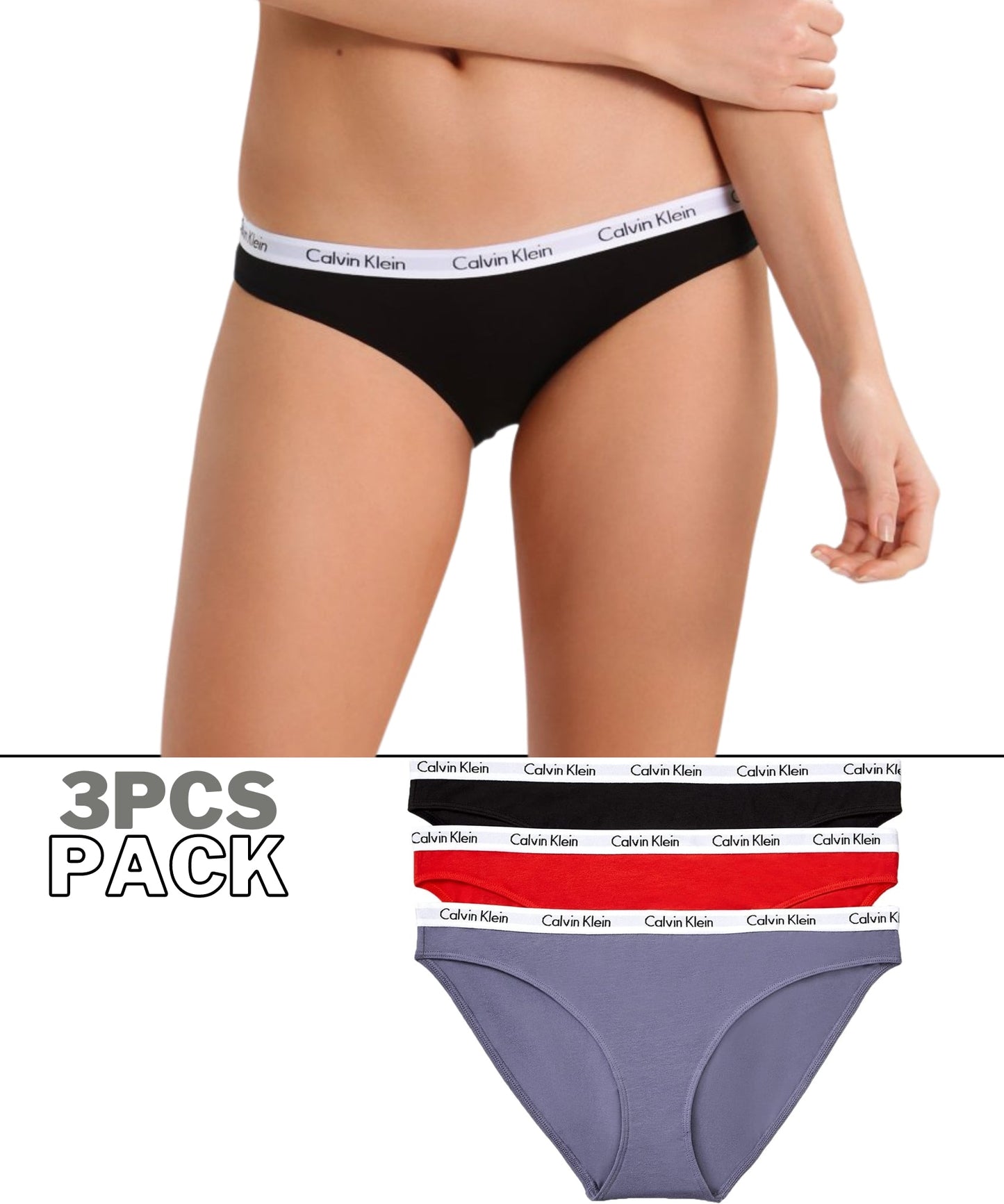 C K Underwear - Women Pack Of 3 Briefs